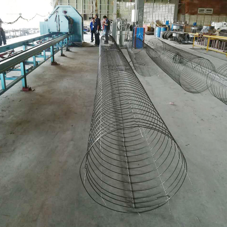 Precast concrete pile wire cage welding machine