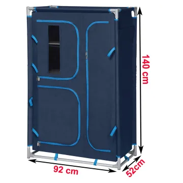Folding Aluminum Kitchen Cabinet: Outdoor Camping Cupboard & Table with 5 Shelves