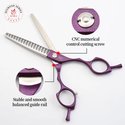 Fenice Multi-Color Pet Grooming Chunker Scissors for Dog Haircuts