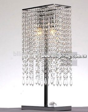 2015 modern chrome finish crystal table lamp on sale