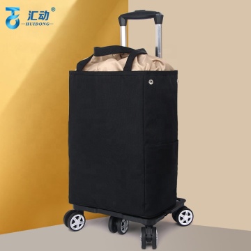 Factory Customizable Large 6-Wheel Waterproof Business Travel Trolley Bag with Folding Design and Durable Wheels