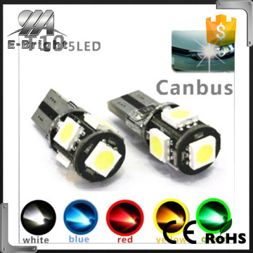 High brightness 5 chips Error Free Slim 12v Canbus pro ballast HID xenon kit T10 5SMD 5050 led canbus