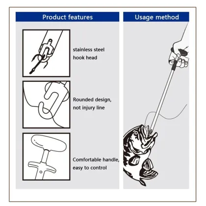 Portable Aluminum Fish Hook Remover: Easy Tackle Insect Detacher for Fishing