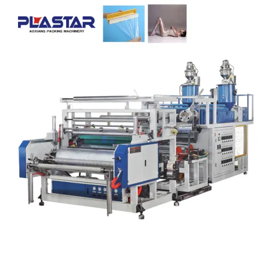 Double-Layer pe automatic stretch film rewinding machine