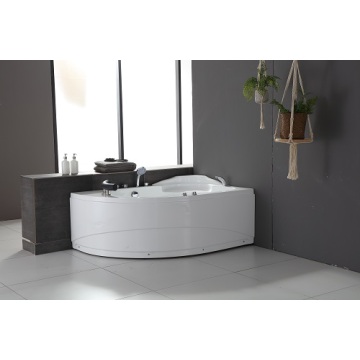 1.5x1.0m Corner Acrylic Whirlpool Massage Hot Bathtub