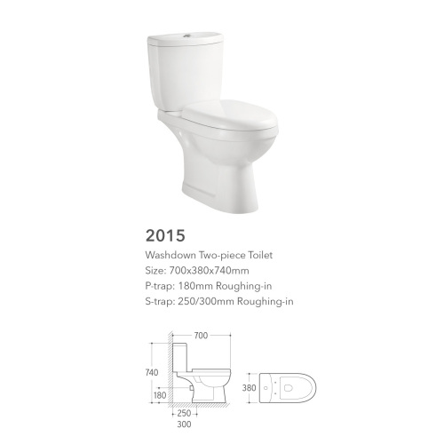 New two piece toilet tank set and cover