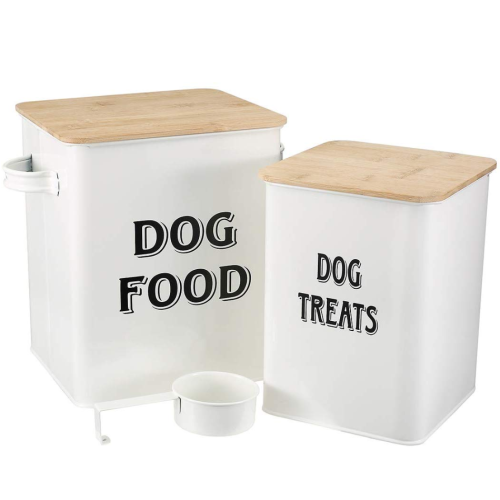 Makanan hewan peliharaan dan memperlakukan kontainer