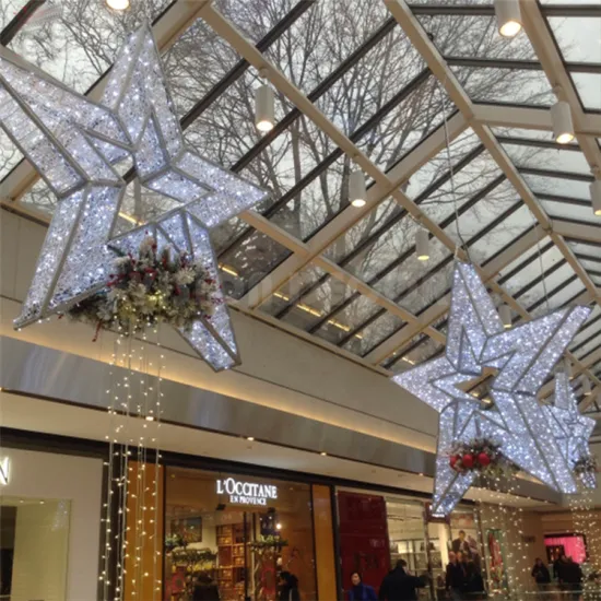 Outdoor Street Decorative  3D Star Motif