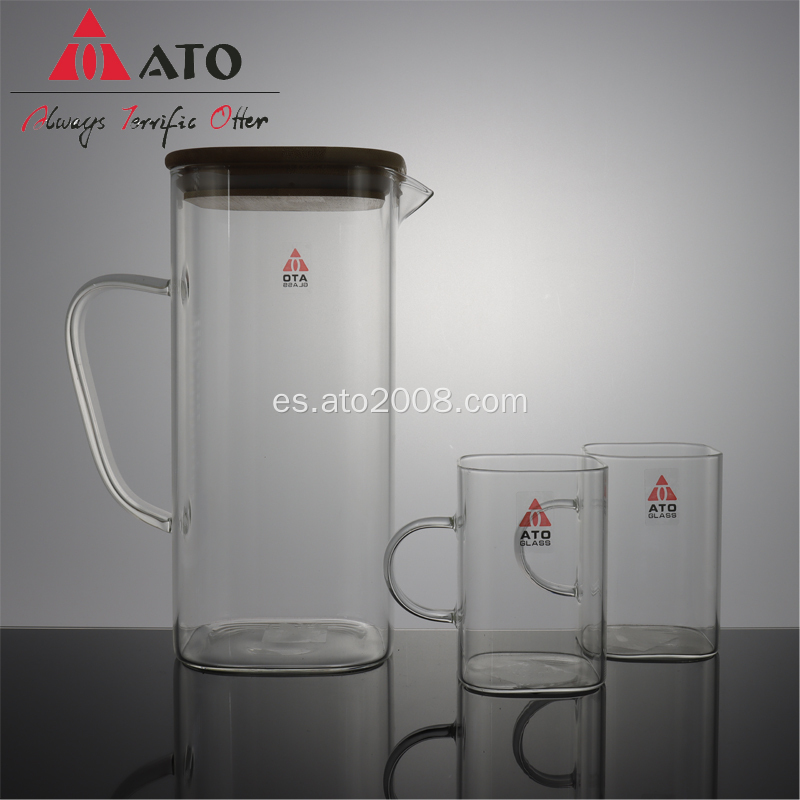 CARAFE de vidrio de agua de vidrio de vidrio ATO CARAFE