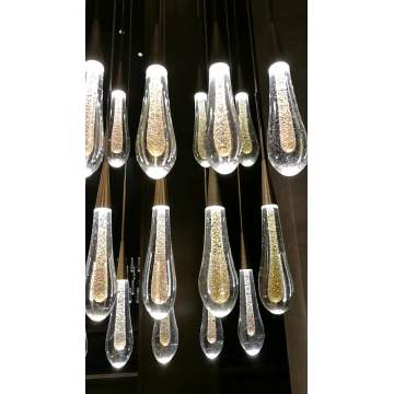 High quality decorative custom luxury glass modern light