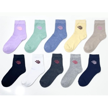 Color tube female socks