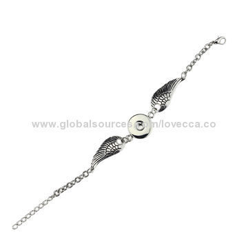 2014 wholesale fashion popular chunk button noosa bracelet