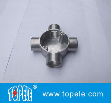 Bs4568 / Bs31 Four Way Terminal Electrical Aluminum Junction Box, Channel Inspection Tee Box