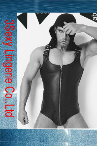 PVC Man Catsuit / Leather Wear / Men's Costume (AL128)