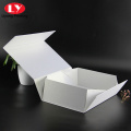 Boîte de papier blanc cadeau magnétique imprimé au détail en gros