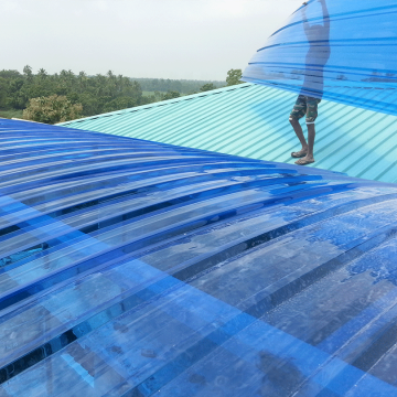 Anti-Storm Corrugated Polycarbonate Clear Plastic Sheets for Window and Roof Protection