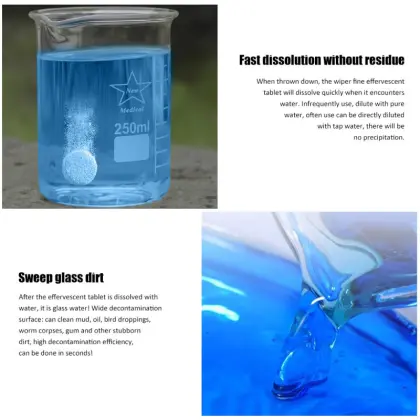 Hot Product: Free Samples Effervescent Car Glass Windshield Washer Tablets