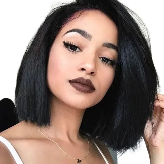 Bob Wigs Wholesale Brazilian Virgin Remy Hair Short Bob Wigs For Black Women Bob Lace Wigs Human Hair