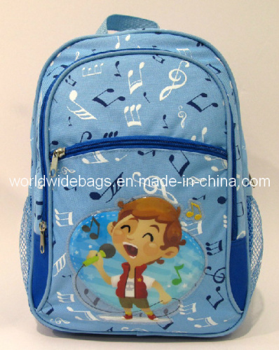 600d Polyester School Backpack for Kids (WW08-0117)