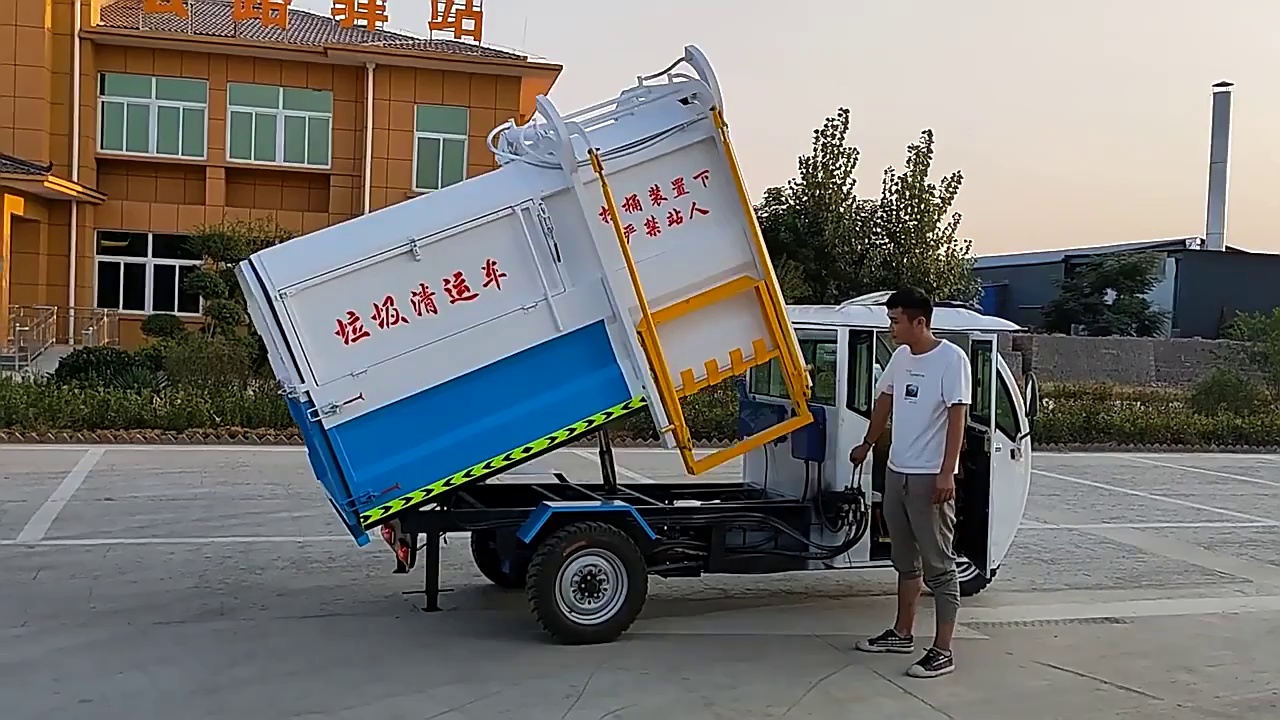 Advanced Mobile Garbage Compacting Transfer Truck Unit