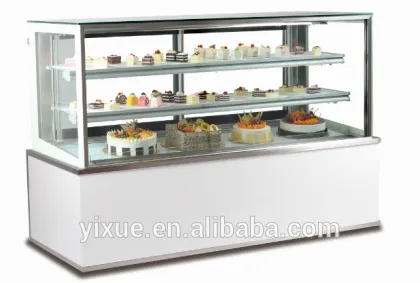 china commercial cake display fridge showcase for cafe and bakery shop