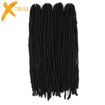 X-TRESS Fashion Style Pre Stretched Synthetic Braiding Hair Bundles For Women Daily Heat Resistant Crochet Braid Hair Supplier
