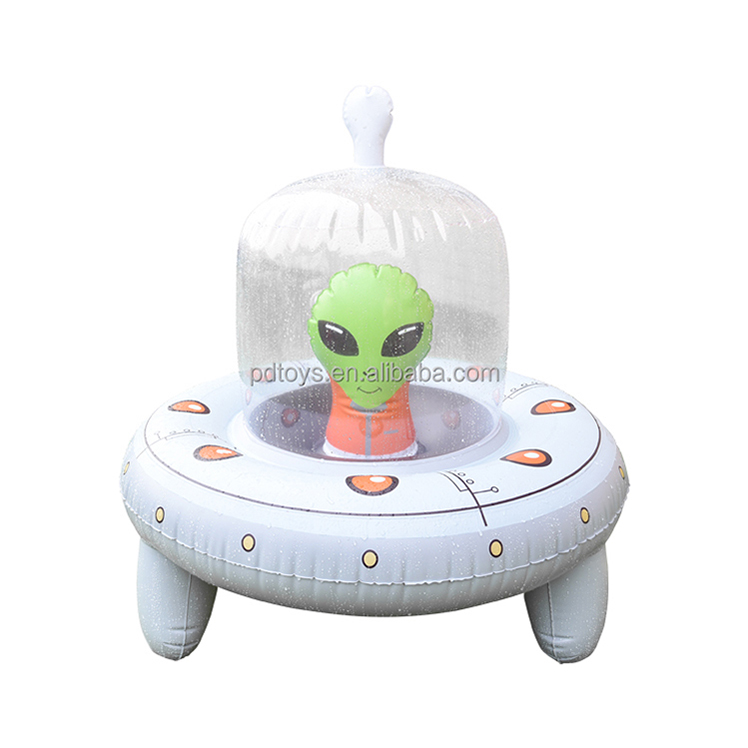 Kids Outdoor Games Inflatable Alien Spacecraft Spray Toys