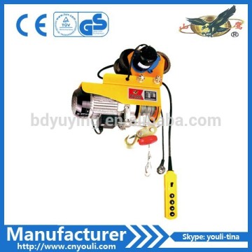 Hot selling high quality 3 phase motor mini electric hoist 1000kg
