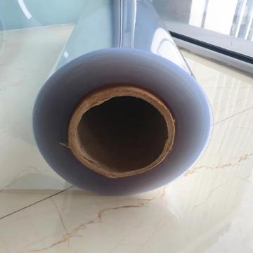 Transparent thermoformed RPET film roll