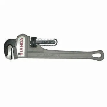 Pipe Wrench with Heat-treated Jaws, Available in Various Sizes