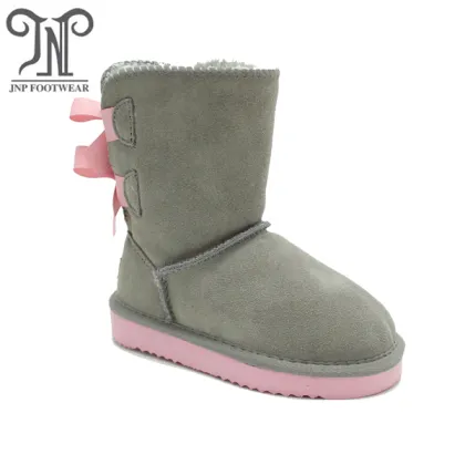Children's Little Girl Fashion Snow Boots Grey