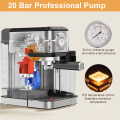 6-in-1 Espresso Machine with Built-In Milk Frother
