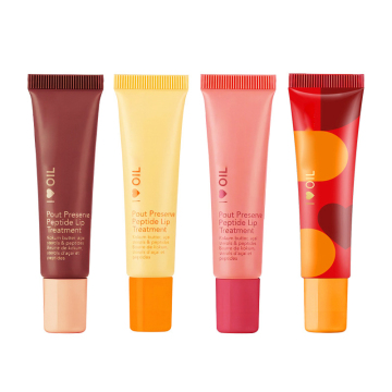 Custom Private Label ODM/OEM Fruit Flavor Peptide Moisturizing Lip Balm with Hydrating Plumping Treatment