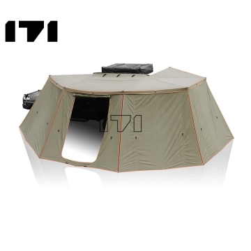 Wear-Resistant RV Pole Tent with Customized Designs: Car Roof Tent and Side Awning
