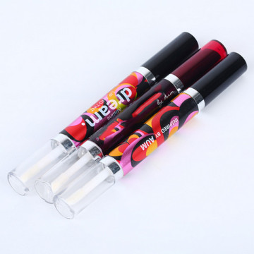 Hot sales cosmetic double side lip gloss packaging Popular lip gloss empty cosmetic packaging