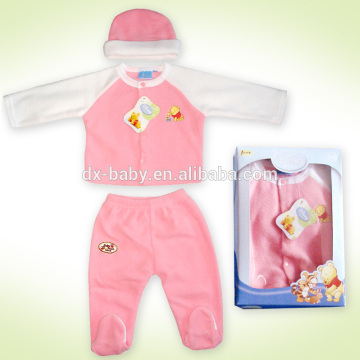 2016 new style cheap 100% Cotton baby clothes wholesale kid clothing baby cotton night suits