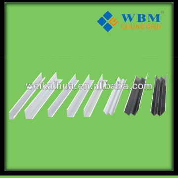 ceiling grid of wall angle