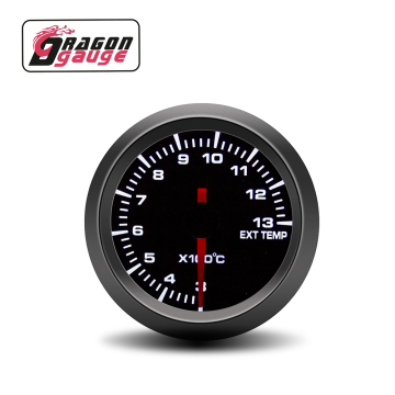 DragonGauge Pointer 52mm Universal 12V Exhaust Temperature Gauge with Alarm
