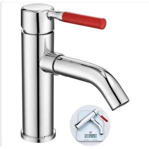 뜨거운 판매 현대 디자인 욕실 회전 수도꼭지 데크 장착 폭포 세면대 수도꼭지 화장실 스테인레스 스틸 수도꼭지