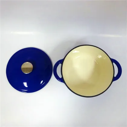 Le Creuset-liked Blue Enamelled Cast Iron Dutch Oven Cookware