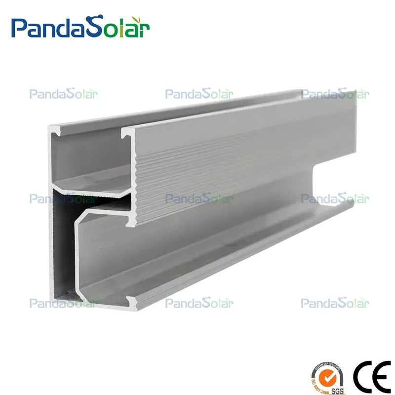 High Strength PV Solar Roof Mounting System Aluminum Rail