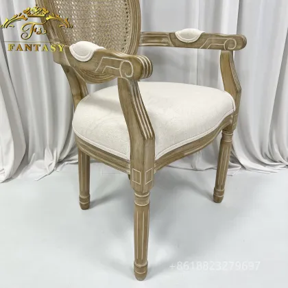 Antique French King Louis XV Dining Arm Chair for Bride and Groom
