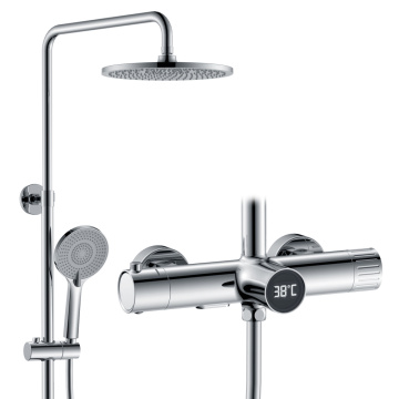 2 Ways Brass Body Chrome Digital Shower