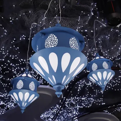 Blue Castle-shaped Wedding Decorative Pendant