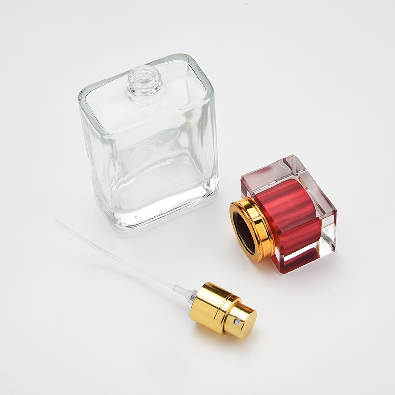 Square Perfume Bottles with Acrylic Cap