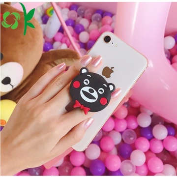 Cartoon Animal Cat Silicone Mobile Cell Phone Holder