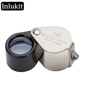 14X 12mm Fold Identifier Magnifier: Jewelry Magnifying Glass Loupe