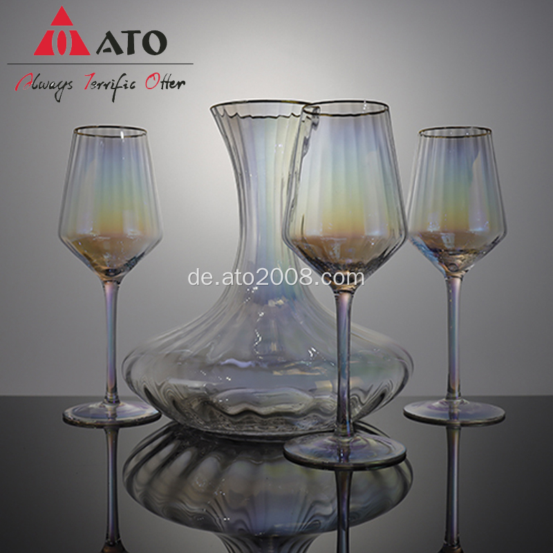 Kristall-Goblet-Tischgeschirr hochfußiger Champagnergläser