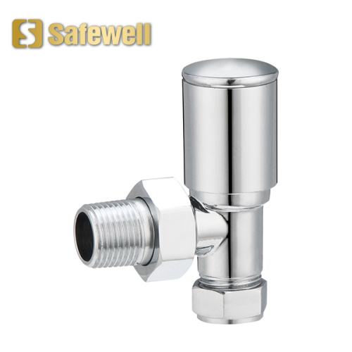 Chrome Thread Towel Angle Brass Radiator Valve