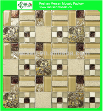 SK206 decoration material crystal glass mosaic pattern